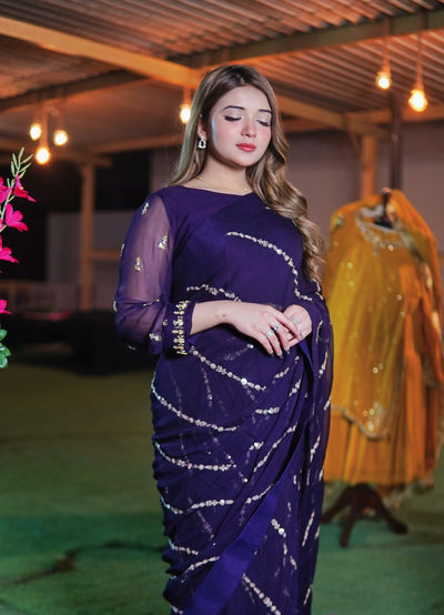 Neelam – Jacarta Chiffon Saree (3-Piece Set)
